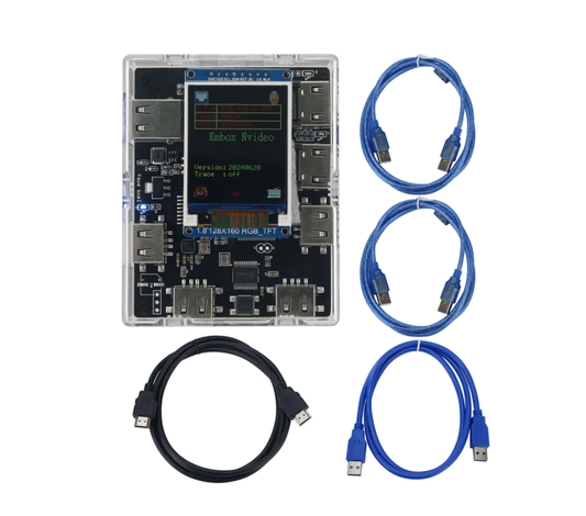 Kmbox Nvideo 3-in-1 Hardware System | HDMI Video Capture Card + Input Control Interface + USB 3.0 High-Speed Device